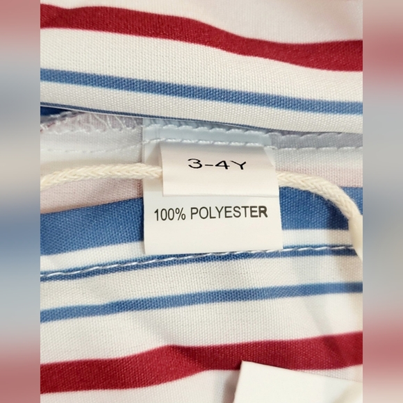 Girls Fun Striped Summer Dress - Picture 7 of 9